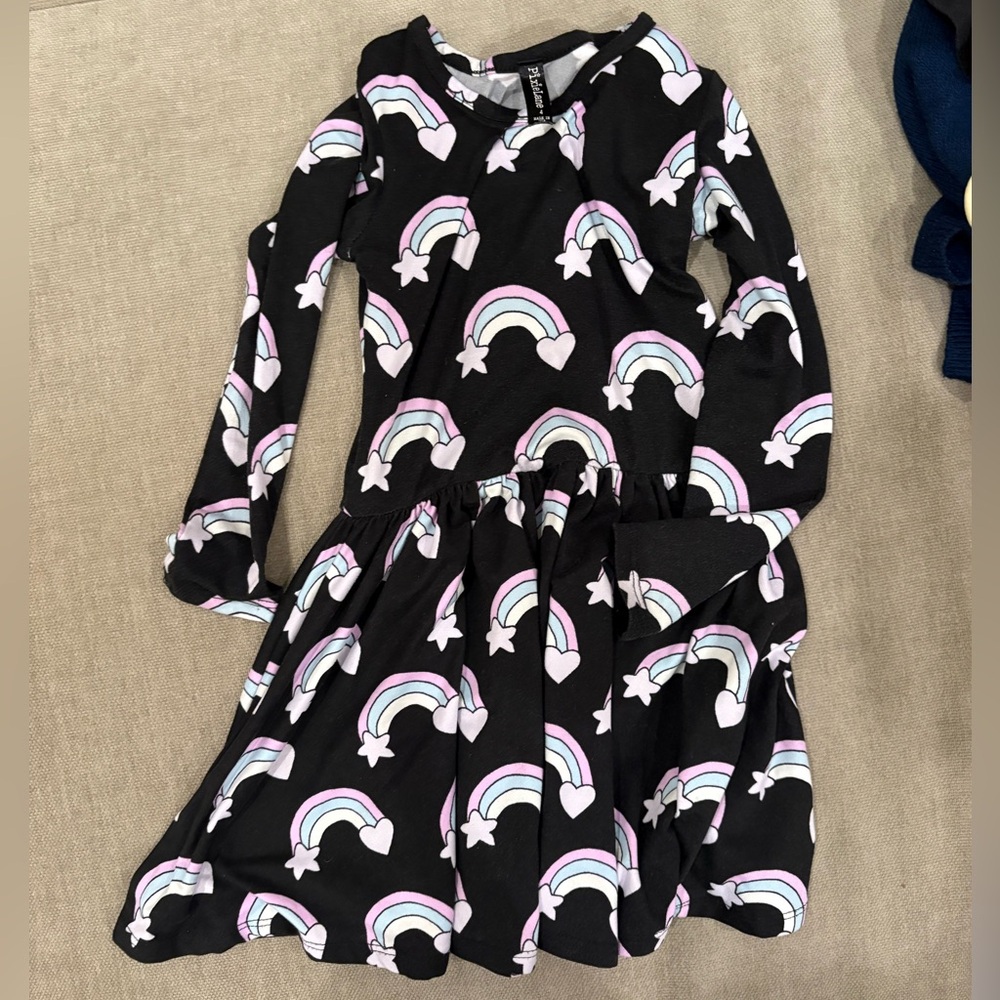 Pixie Lane Rainbow Print Kids Dress